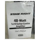 Stage Right 40-Watt 1x10 Guitar Combo Amplifier with Spring Reverb-Model 61180