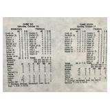 Minnesota Twins 1991 World Series Champions Framed Topps Cards and Box Scores Display