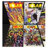 Lot of 15 Valiant Comic Books Including Solar, Harbinger, Armorines, Corps, Trencher
