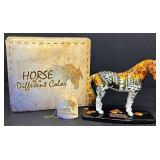 Westland Horse of a Different Color In the Treeline Ceramic Figurine with Box