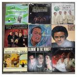 Collection of 9 Vintage Folk and Vocalist Vinyl LP Records