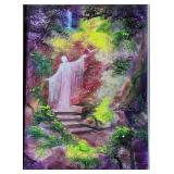Framed Original Artwork Spiritual Figure in Enchanted Forest