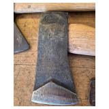 Vintage Hand Forged Axe and Broad Hatchet