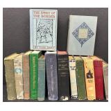 Antique and Vintage Classic Book Collection Including Zane Grey, Dumas, Ivanhoe, Ben-Hur - Collection of 14