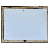 Framed Floral Photograph with Blue Flowers