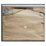 Framed Paris Place du Tertre Watercolor by F. Jelani