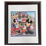 Doug Bolly Framed Disney Print Mickey and Minnie Summertime Theme