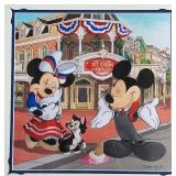 Doug Bolly Framed Disney Print Mickey and Minnie Summertime Theme