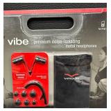V-MODA Vibe Premium Noise-Isolating Metal Headphones Flashback (Grey) Chrome-Sealed
