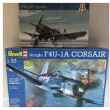 Revell 1:32 Vought F4U-1A Corsair and Italeri 1:72 F4U-4B Corsair Model Kits