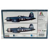 Revell 1:32 Vought F4U-1A Corsair and Italeri 1:72 F4U-4B Corsair Model Kits