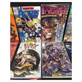 Collection of 15 Comic Books Including Spawn, Street Fighter II, and Marvel Titles