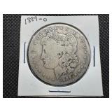 1889 O Morgan Silver Dollar