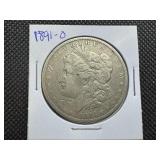 1891 O Morgan Silver Dollar