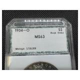 1904 O PCI MS 63 Morgan Silver Dollar