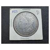 1921 D Morgan Silver Dollar