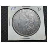 1921 D Morgan Silver Dollar