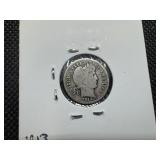 Three Silver Dimes 1913 Barber, 1937 and 1943 S Mercury