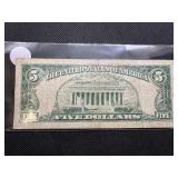 1963 Red Seal $5 Bill