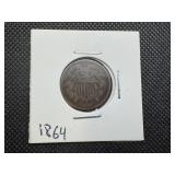 1864 Two Cent Piece