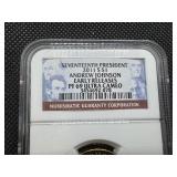 17th President Andrew Johnson 2011 S $1 NGC Early Releases PF 69 Ultra Cameo