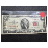 1953 Red Seal $2 Bill