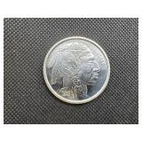 2013 BU 1 oz Silver Round Buffalo Design