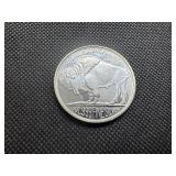 2013 BU 1 oz Silver Round Buffalo Design