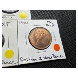 Five Older British Coins