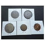 Five Older British Coins