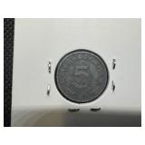 1940 Third Reich 5 Reichspfennig