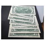 10 Sequential $2 Bills