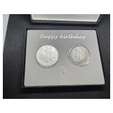 Happy Birthday Bundle - Two 1 oz Silver Rounds 1998 Eagle and 1996 Birthday Round