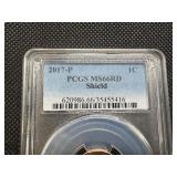 2017 P 1C PCGS MS66RD Sheild