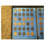 Partially Complete 1959 - 1996 Lincoln Memorial Cent Collection Book
