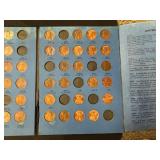 Partially Complete 1959 - 1996 Lincoln Memorial Cent Collection Book
