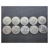 Ten Bicentennial 50 Cent Pieces
