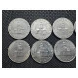Ten Bicentennial 50 Cent Pieces