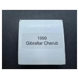 1999 Gibraltar Cherub 1 oz Silver Round in Display Case