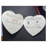 1999 Gibraltar Cherub 1 oz Silver Round in Display Case