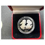 1999 Gibraltar Cherub 1 oz Silver Round in Display Case