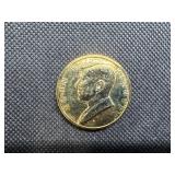 Gold Plated JFK Inaugurated President 1961 Coin