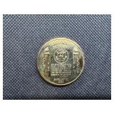 Gold Plated JFK Inaugurated President 1961 Coin