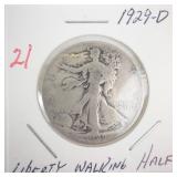 1929-D Walking Half Dollar