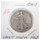 1934-S Walking Half Dollar