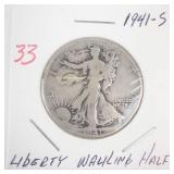 1941-S Walking Half Dollar