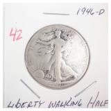 1946-D Walking Half Dollar