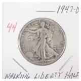 1947-D Walking Half Dollar