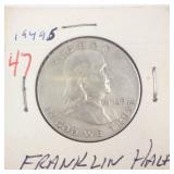 1949-S Franklin Half Dollar