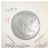 1954 Franklin Half Dollar
